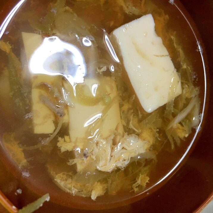 茗荷と豆腐のすまし汁